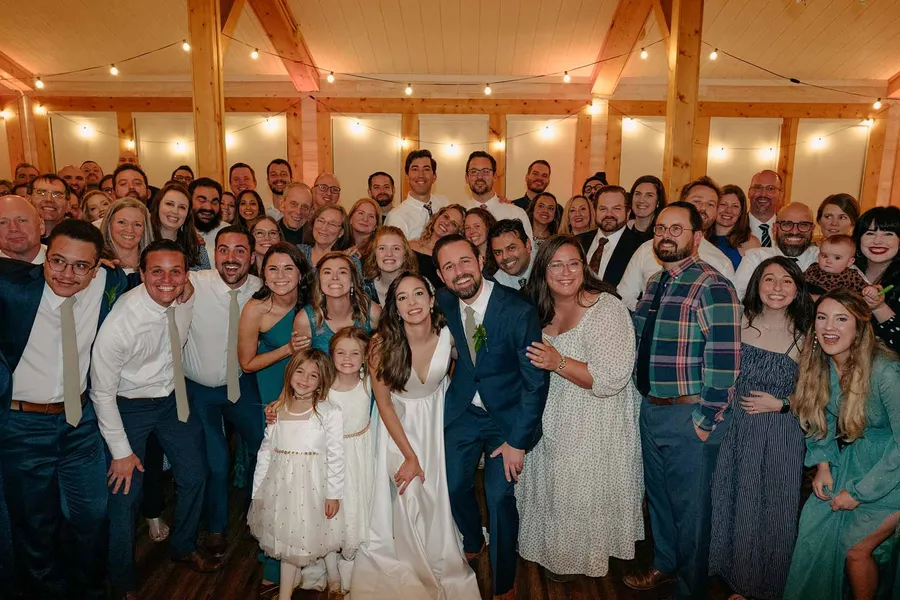 A group photo on the dance floor