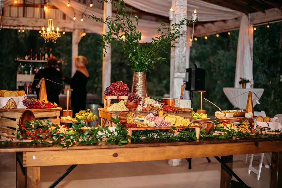 The grazing table at cocktail hour