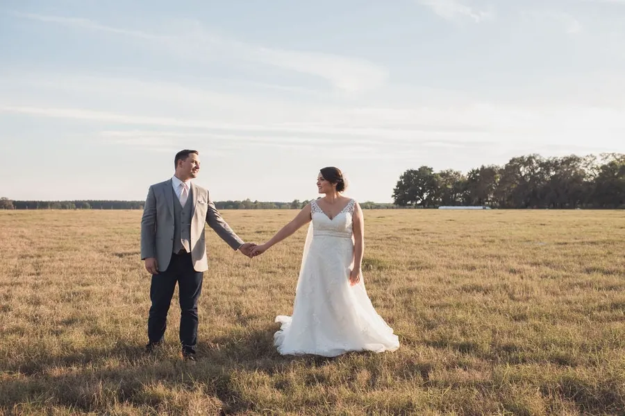 A couple in the hayfield