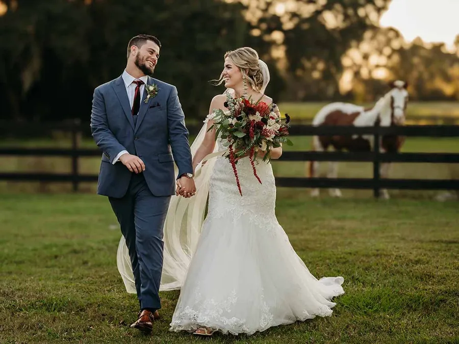 Savanah and Noah by the pasture